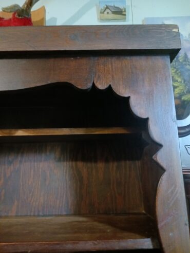 Antique dark wood hutch