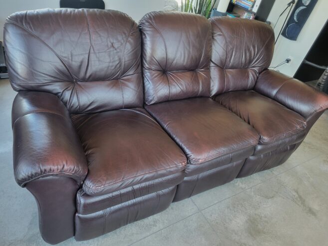 Leather Recliner Sofa – FREE