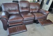 Leather Recliner Sofa – FREE