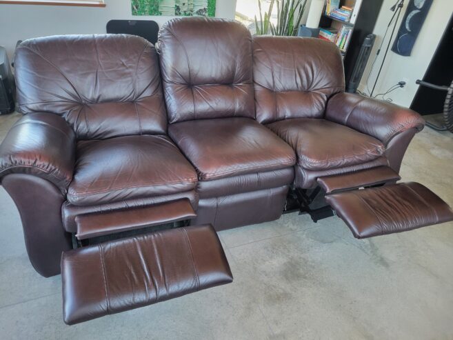 Leather Recliner Sofa – FREE