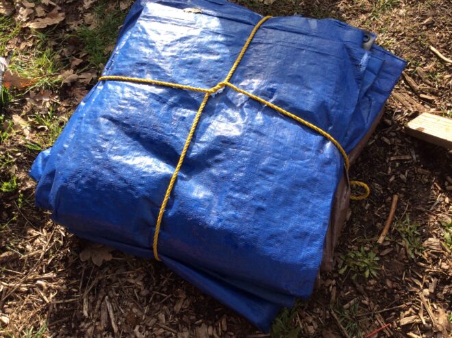 Bundle of tarps