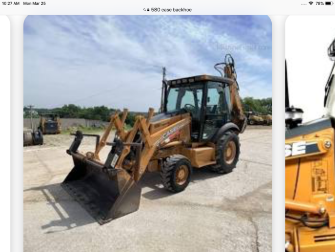 I want to rent a backhoe