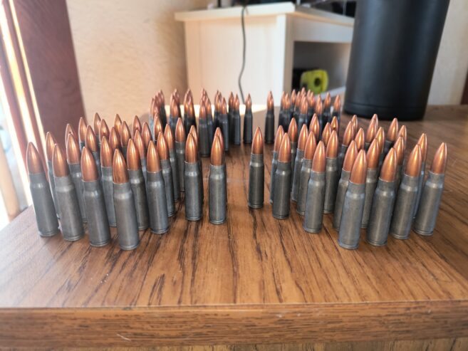 7.62×39 ammunition rounds x99