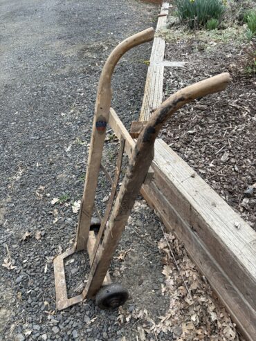 Vintage wood hand truck