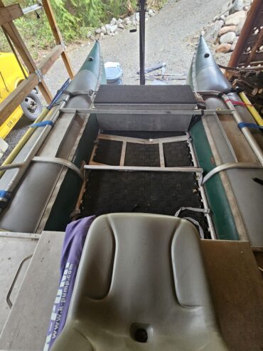 16′ Aire Cataraft complete setup and trailer