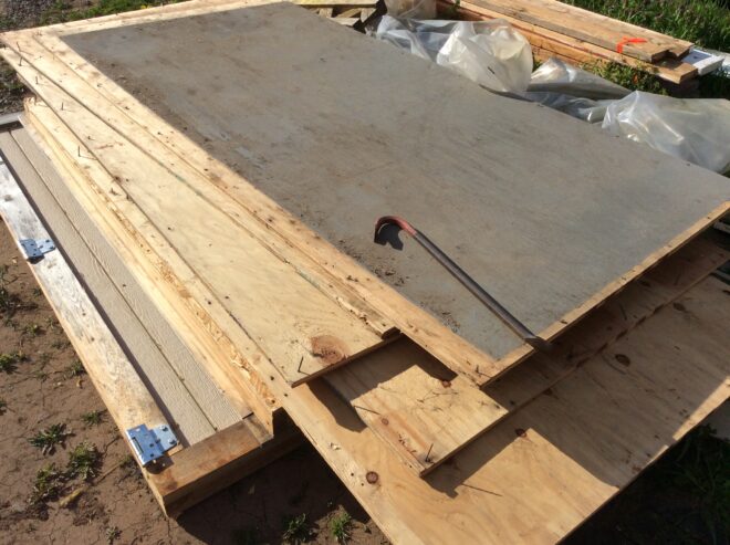 used 3/4 inch plywood