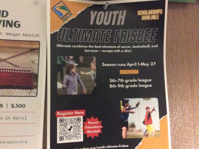 Youth frisbee