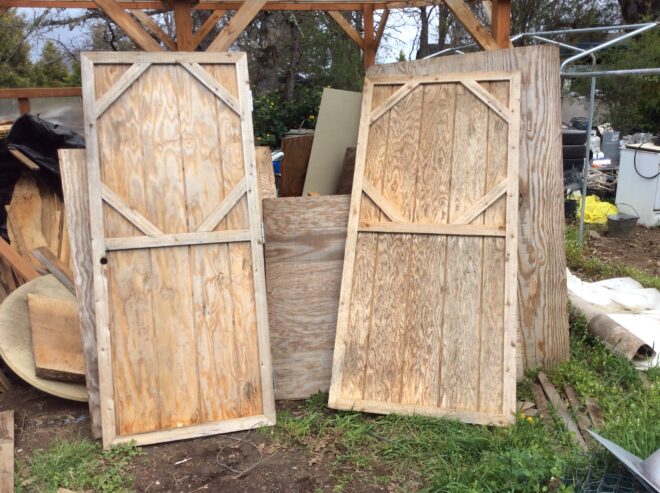 Two barn doors