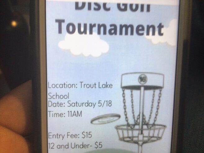 Disk golf tournament