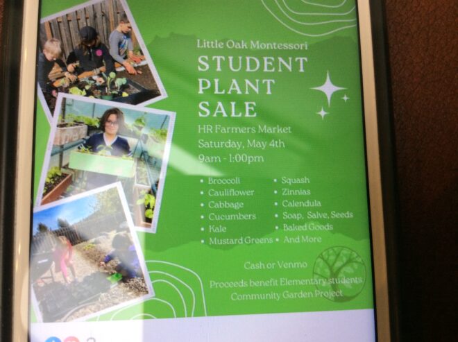 Student plant sale