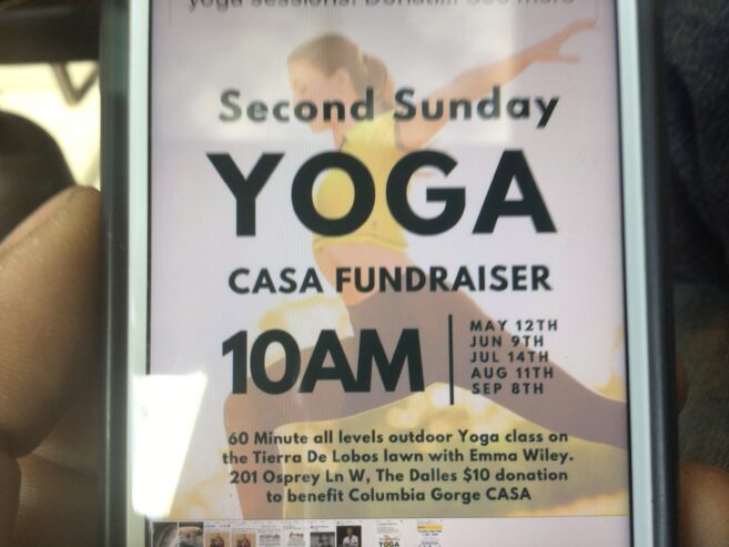 Yoga fundraiser