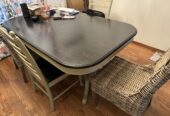 Solid Wood Dining Table and Chairs