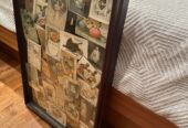 Framed shadow boxantique post cards