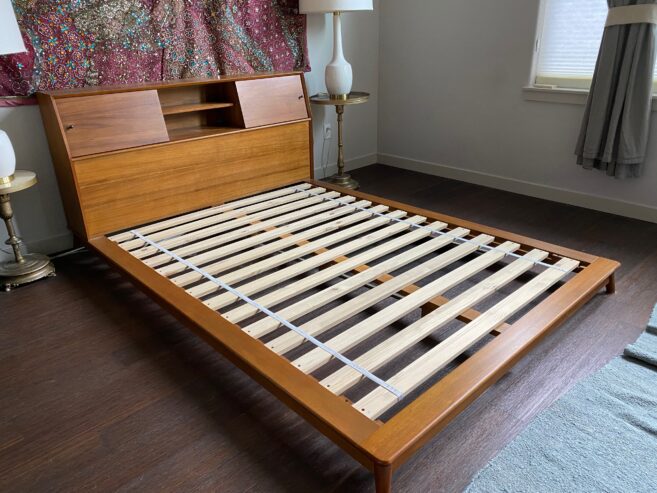 West Elm queen bed frame