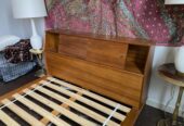 West Elm queen bed frame