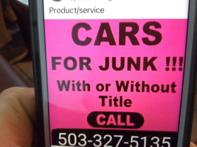 I buy junk cars