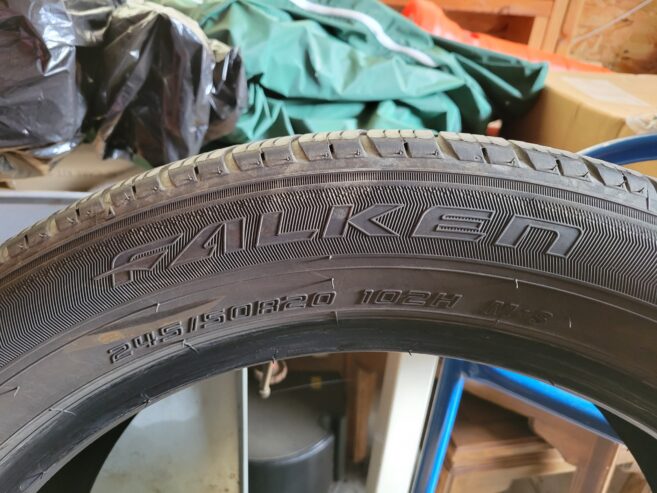 For sale – set of 4 Falken tires – 245/50R20