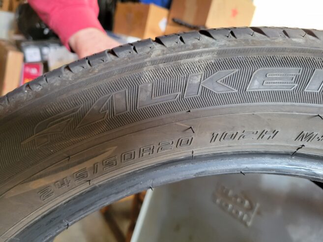 For sale – set of 4 Falken tires – 245/50R20