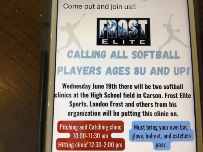 Kids softball clinic