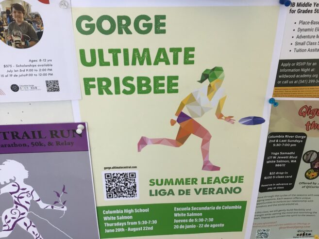 Gorge frisbee