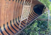 17′ fiberglass canoe