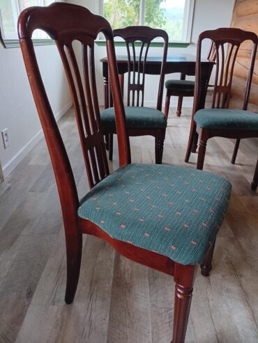 Dining table and chairs