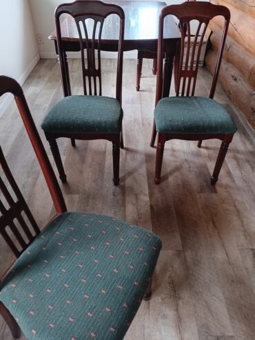 Dining table and chairs