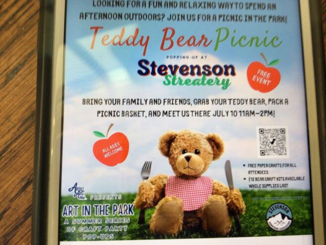 Teddy bears in the park