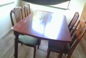 Dining table and chairs