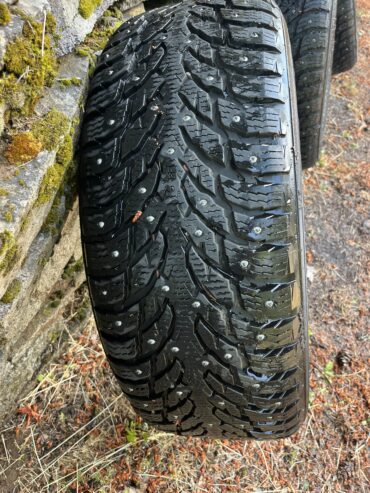 Studded snow tires