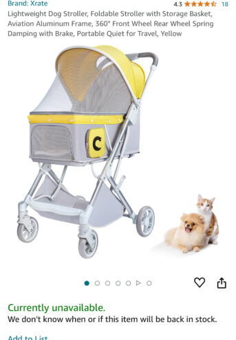 Dog/Cat stroller