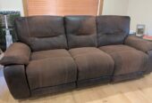 leather reclining sofa