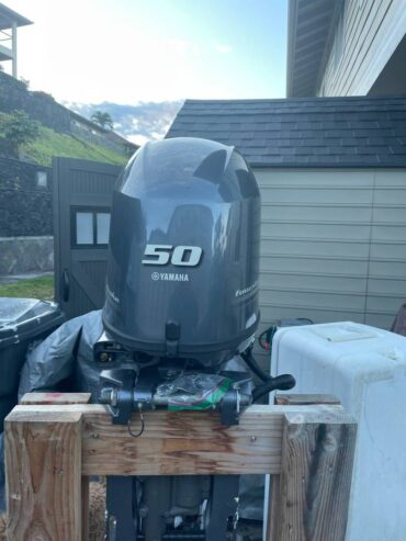 Slightly Used Yamaha 50HP 4-Stroke Outboard Motor Engine