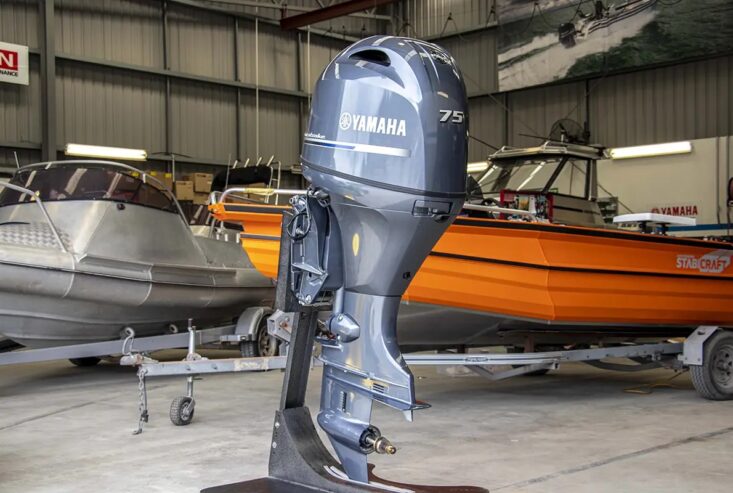 Slightly Used Yamaha 75HP 4-Stroke Outboard Motor Engine