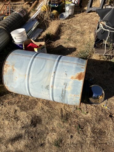 55 gallon barrel with lid