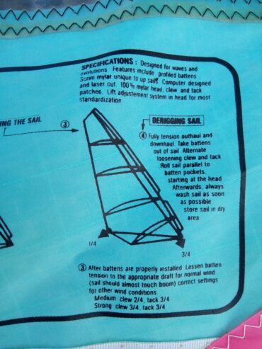 Bic Sport Sails FUN 570 Windsurfing Sail w/ Case