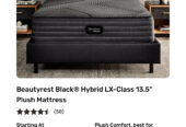 King mattress and bed frame