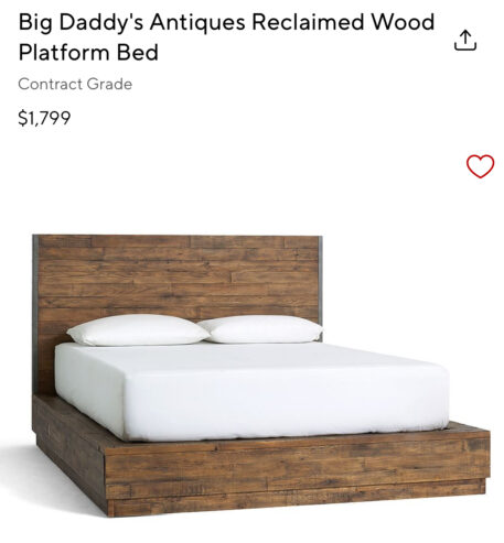 Queen Pottery Barn Bed, Mattress and Night Stands