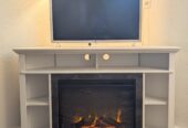 Electric Corner Fireplace TV Stand