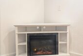 Electric Corner Fireplace TV Stand