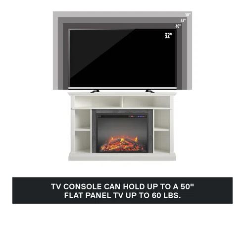 Electric Corner Fireplace TV Stand