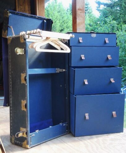 vintage steamer trunk