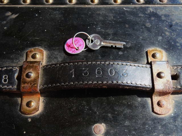 vintage steamer trunk