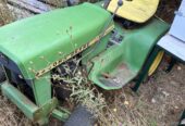 John Deere tractor and tiller