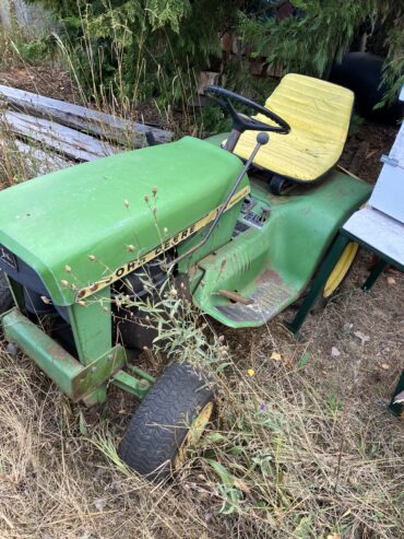 John Deere tractor and tiller