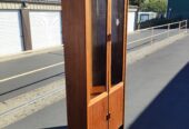 Wood/Glass Bookcase/Cabinet