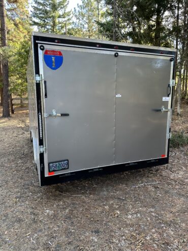 Victory 16’ V-nose tool trailer/toy hauler with ramp gate