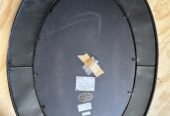 Metal oval mirror