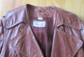 Vintage Long Leather Coat, Woman’s