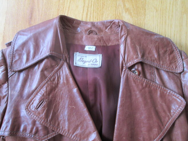 Vintage Long Leather Coat, Woman’s